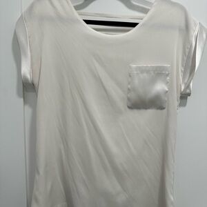 Reiss White Short Sleeve Women's Top